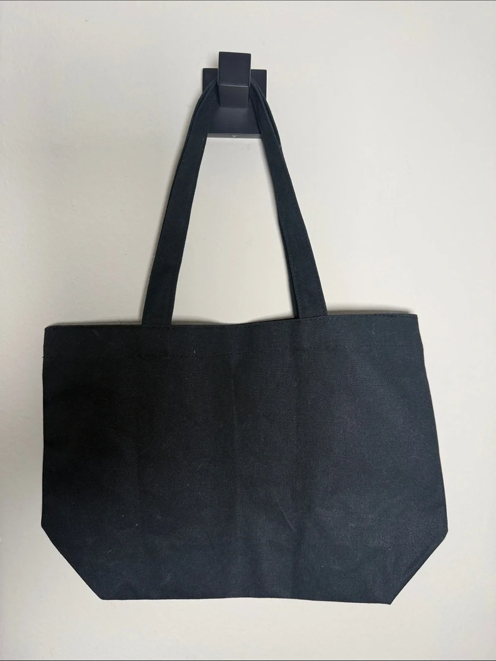 Jordan Black Canvas Tote with Red Jumpman Logo